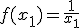 f(x_{1})=\frac{1}{x_{1}}