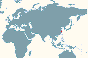 Aligator chiński – mapa występowania na świecie