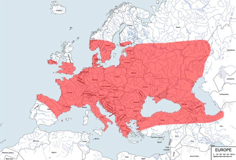 gniewosz plamisty - mapa
