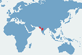 Gekon lamparci – mapa występowania na świecie