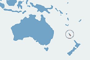 Gekon orzęsiony – mapa występowania na świecie