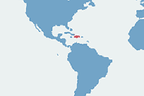 Legwan nosorogi - mapa występowania na świecie