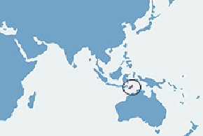 Waran timorski - mapa występowania na świecie
