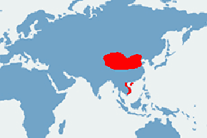 Wąż śmierdziel - mapa występowania na świecie