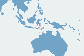 Żółw wężoszyi McCorda - mapa występowania na świecie