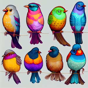 Kolorowe ptaki Polski