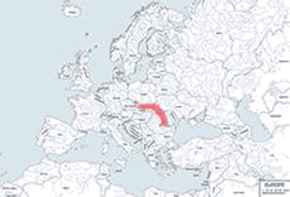 Traszka karpacka - mapa występowania na świecie