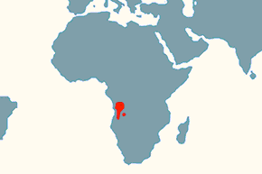 Turak angolski – mapa występowania na świecie