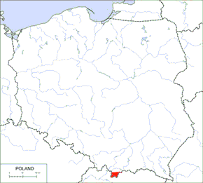 Głuszek – mapa występowania w Polsce