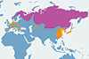 Gęś zbożowa - mapa