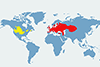 Kuropatwa (zwyczajna) - mapa