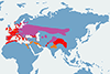 Wodnik (zwyczajny) - mapa