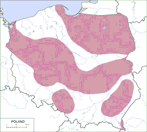 Kropiatka - mapa występowania w Polsce