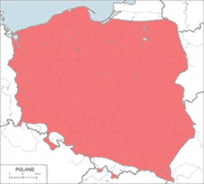 Krzyżówka (zwyczajna) - mapa występowania w Polsce