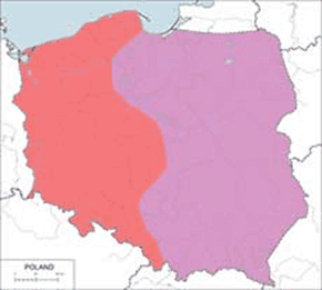 Makolągwa (zwyczajna) - mapa występowania w Polsce