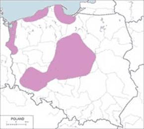 Ohar – mapa występowania w Polsce
