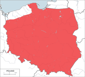 Brzana – mapa występowania w Polsce