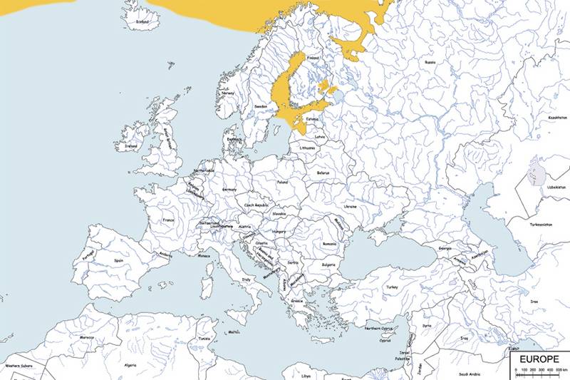 nerpa obrączkowana - mapa