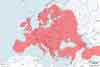 Borsuk europejski - mapa