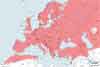 Łasica pospolita - mapa