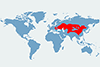 Tchórz stepowy - mapa