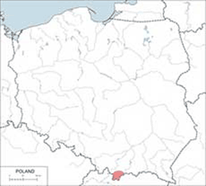 Kozica - mapa występowania w Polsce