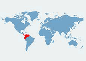 Leniuchowiec dwupalczasty – mapa występowania na świecie