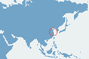 Milu chiński - mapa występowania na świecie