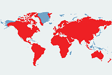 Mapa występowania zajęczaków