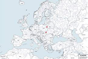 Żubr europejski – mapa występowania na świecie
