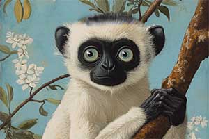 Sifaka biała