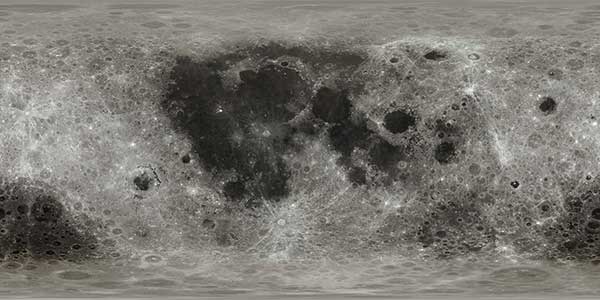 Mapa powierzchni Księżyca