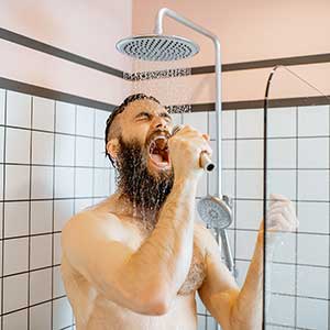 Śpiewanie pod prysznicem