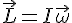 \vec{L}=I\vec{\omega}