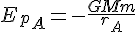 E_p_A=-\frac{GMm}{r_A}