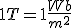 1 T=1\frac{Wb}{m^2}