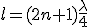 l=(2n+1)\frac{\lambda}{4}