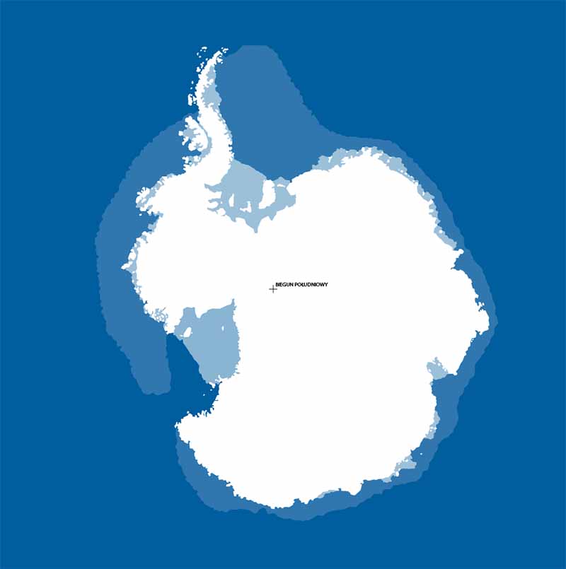 mapa Antarktydy