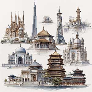 Cuda architektury świata — quiz © AI Cuda architektury świata — quiz — quiz
