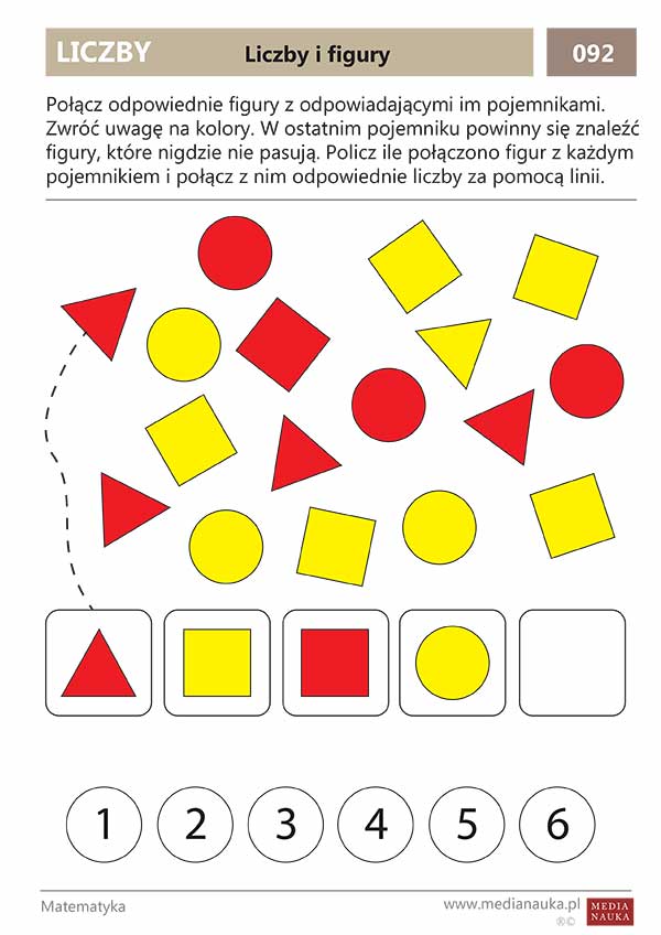 Karta pracy Liczby i figury