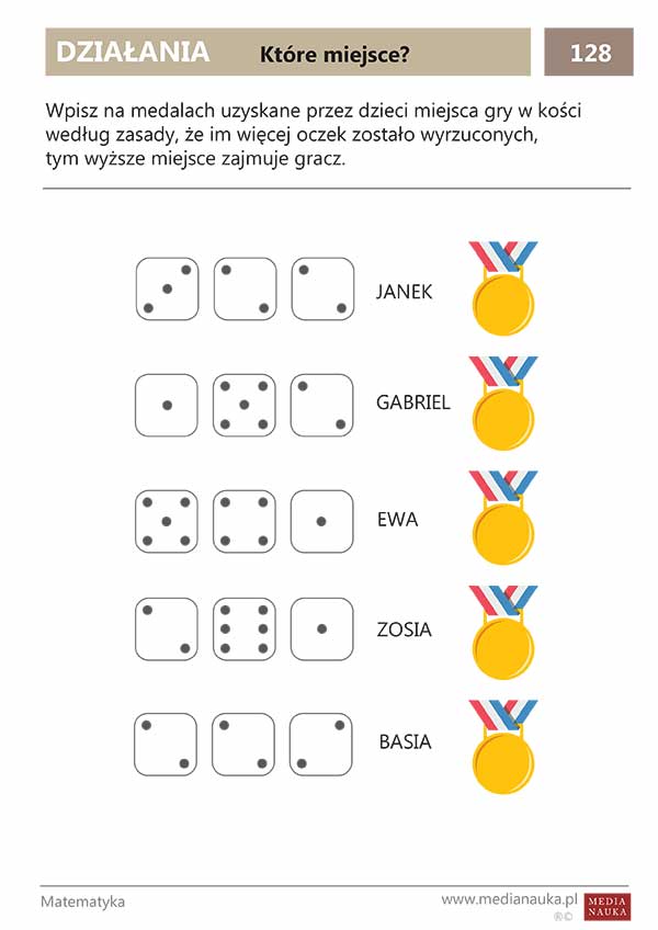 Karta pracy Które miejsce?