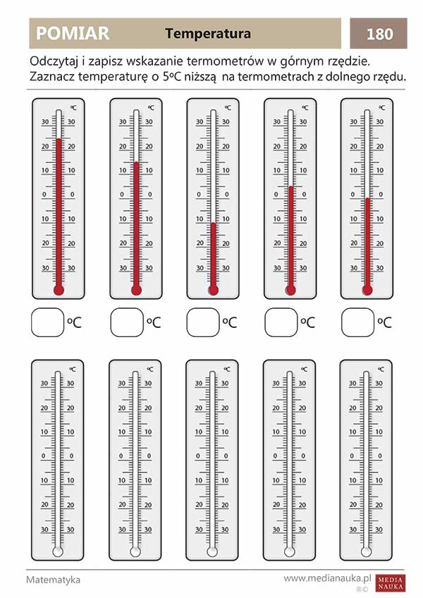 Karta pracy Temperatura