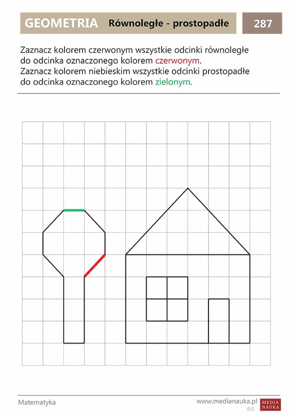 Proste Prostopadłe I Równoległe Zadania Karta pracy - Równoległe - prostopadłe - medianauka.pl