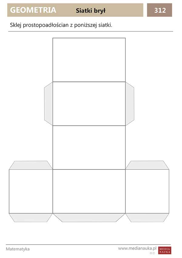Karta pracy Siatka prostopadłościanu