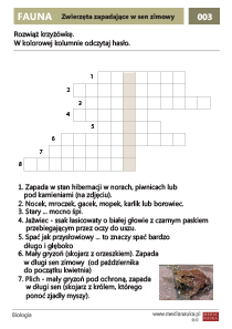 Zwierzęta zapadające w sen zimowy