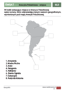 Ameryka Południowa — znane miejsca