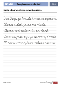 Przepisywanie - zdania #1