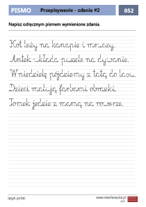 Przepisywanie - zdania #2