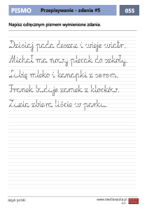Przepisywanie - zdania #5