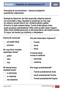 Czytanie ze zrozumieniem #1